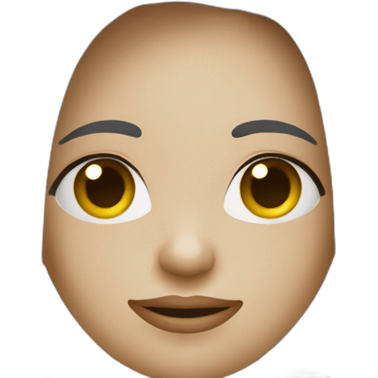 robô feminino prata  emoji