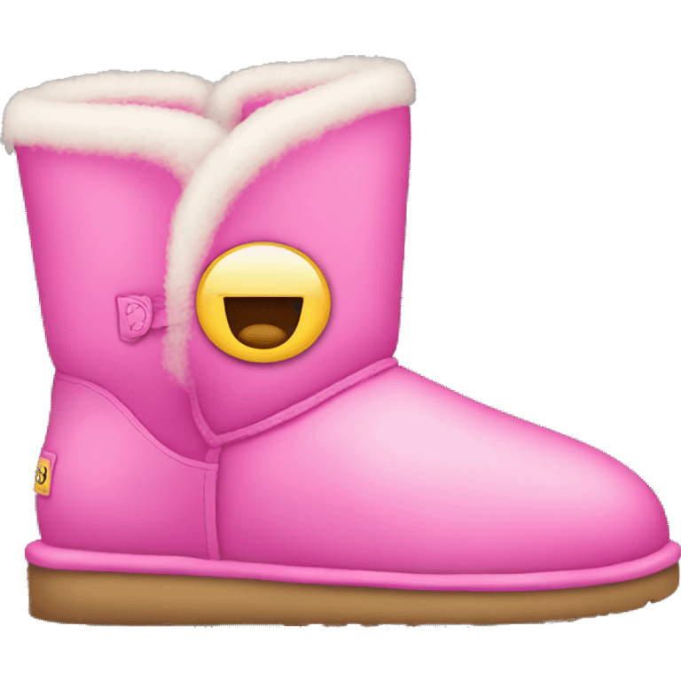 Cute pink uggs emoji