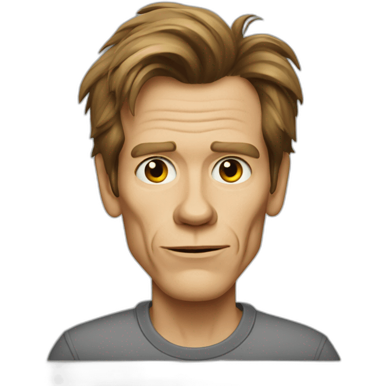 kevin-bacon cartoon wearing shirt emoji