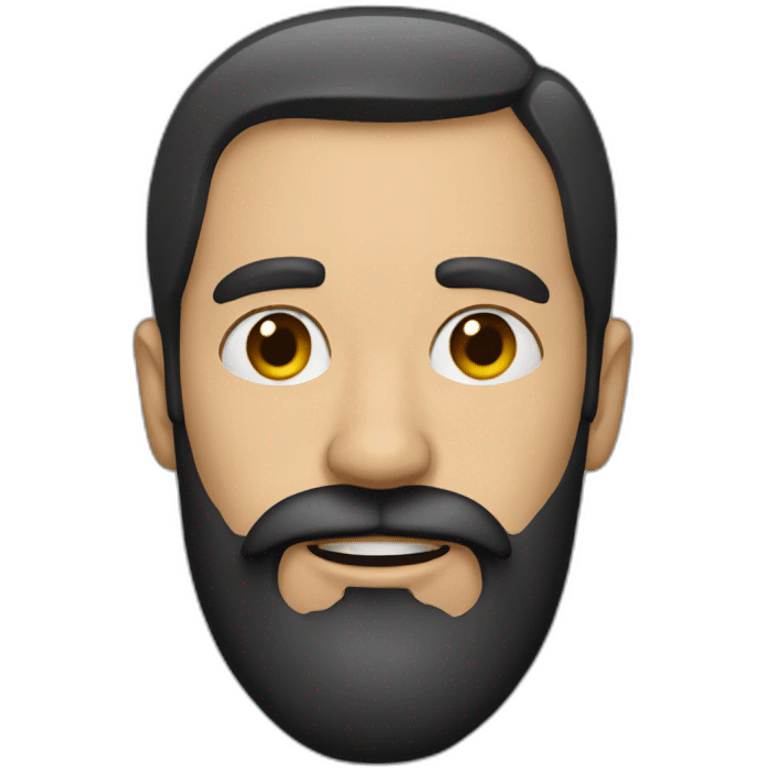 Man with dark beard emoji