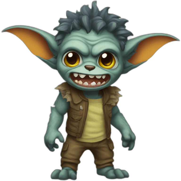 Gremlin bad lauthing emoji