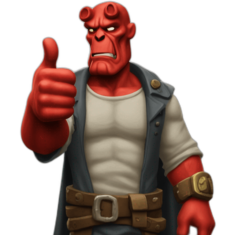 hellboy-stone-hand-thumbs-up emoji