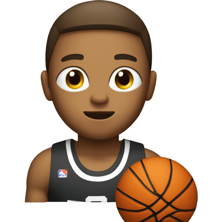 shooting a basketball emoji