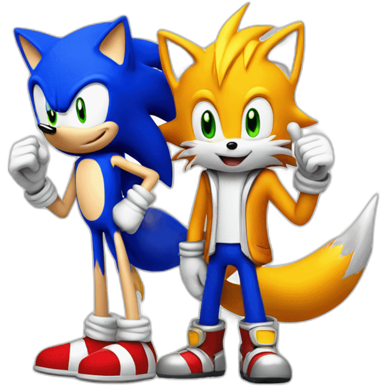 Sonic and Tails emoji