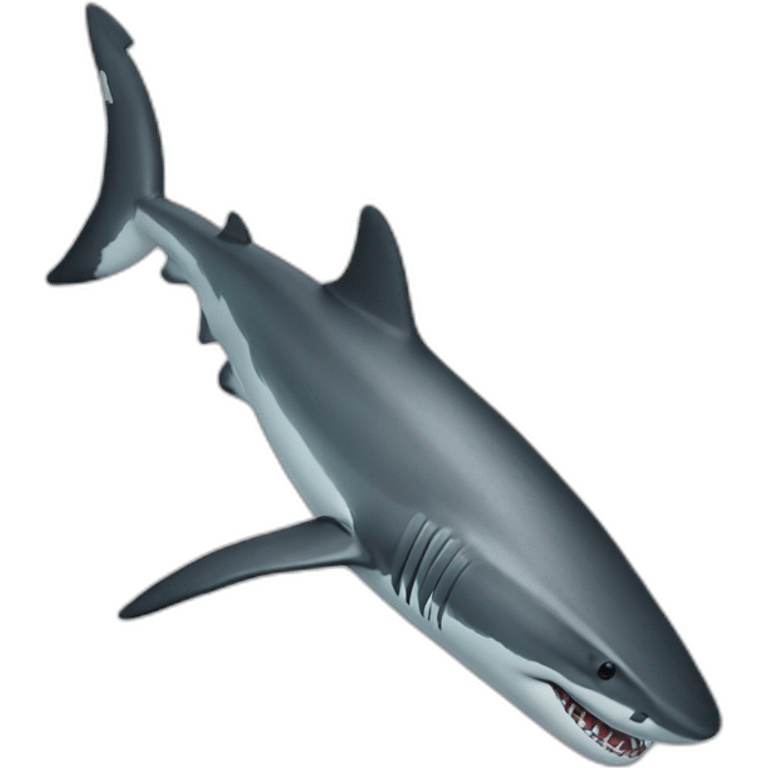 Realistic Shark from above emoji