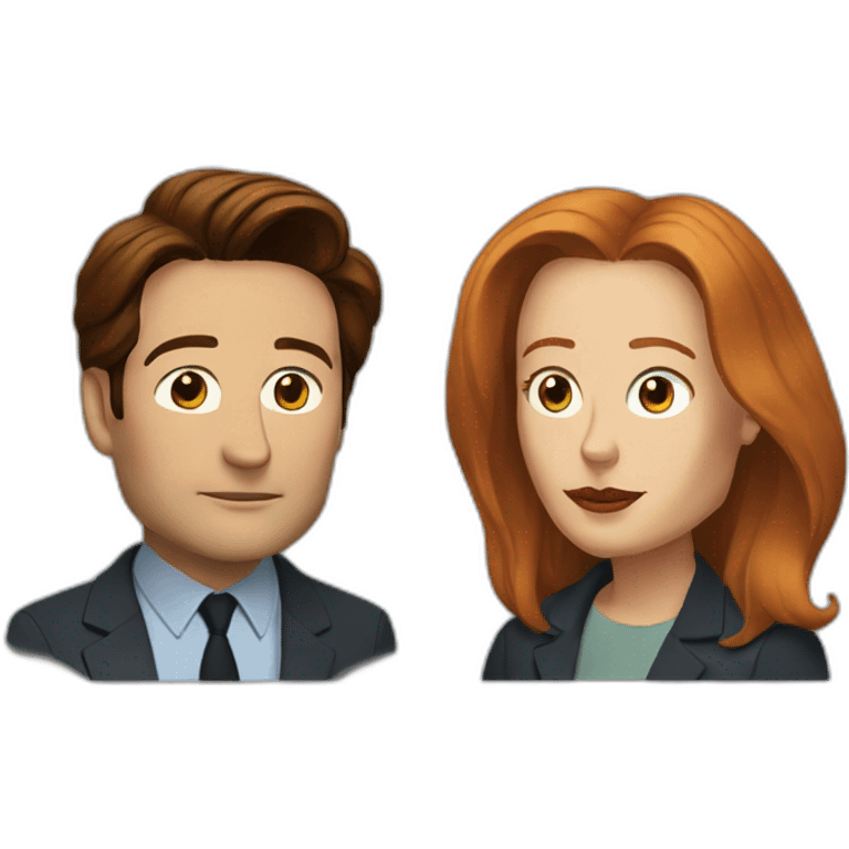 mulder and scully emoji