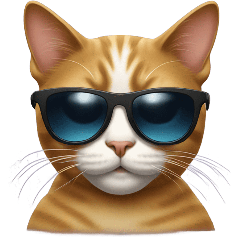 Cat with sunglasses emoji