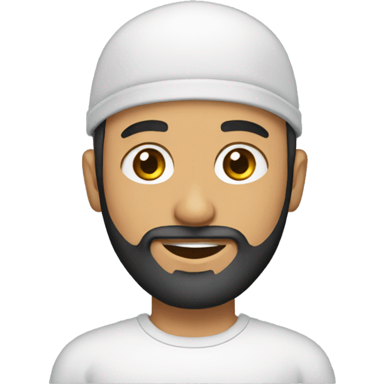 Muslim Guy with Beard and cap emoji