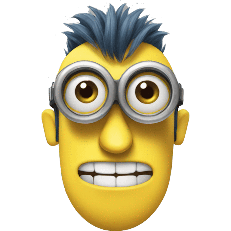 Minion giving a smug smile emoji