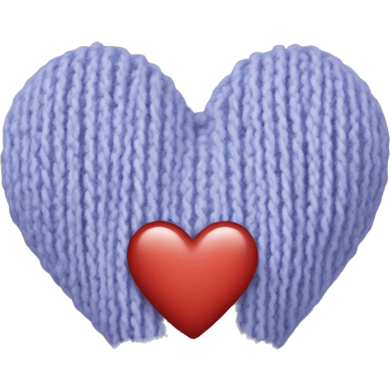 knit heart emoji