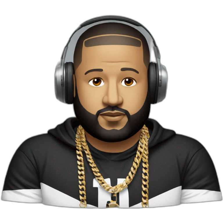 DJ Khaled with headset on emoji