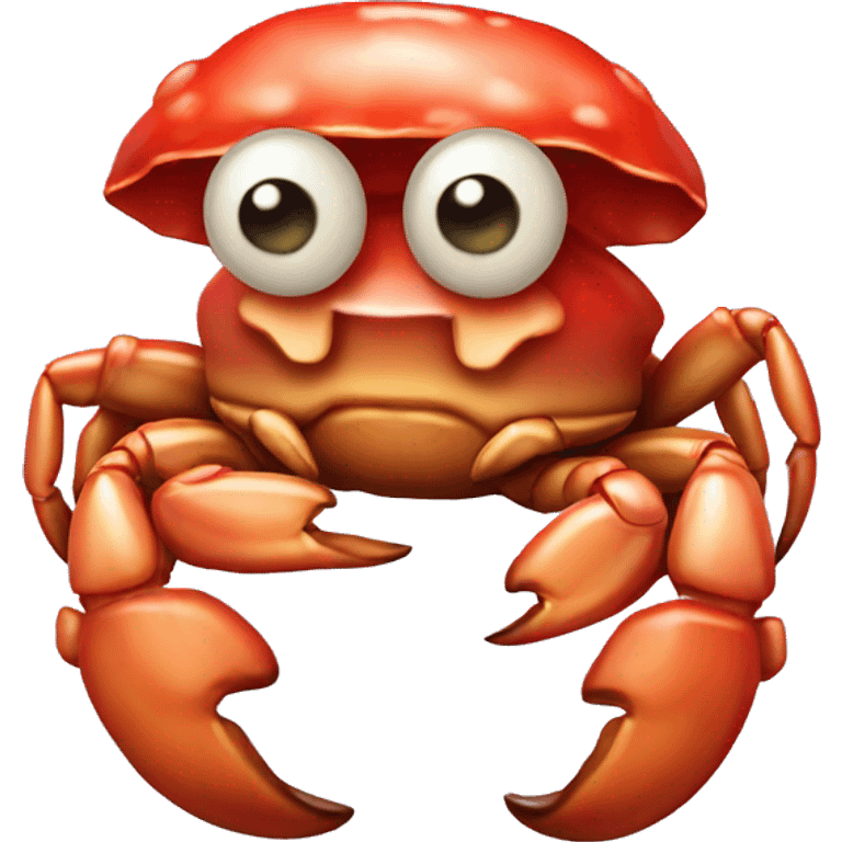 Crab with mushroom  emoji