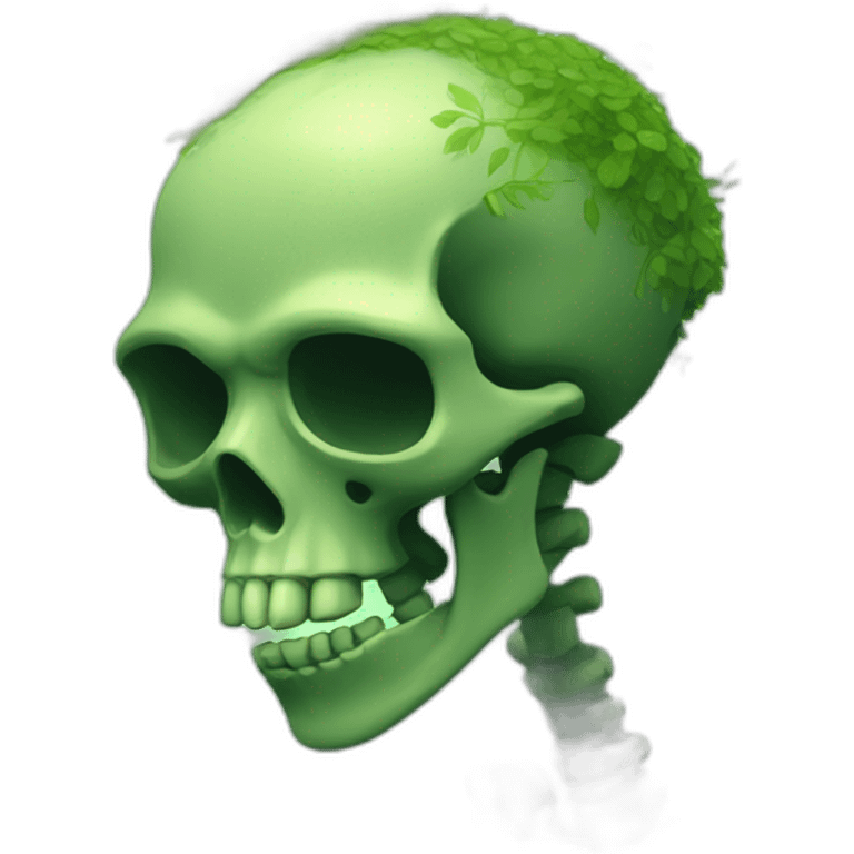 overgrown swamp skeleton emoji