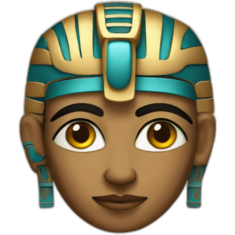 egyptian fresk in mayan style emoji