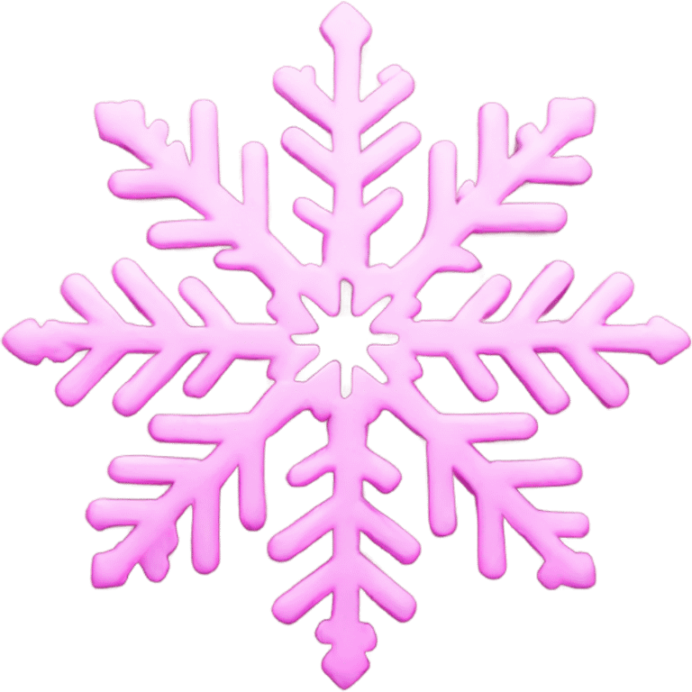 Pink snowflake emoji