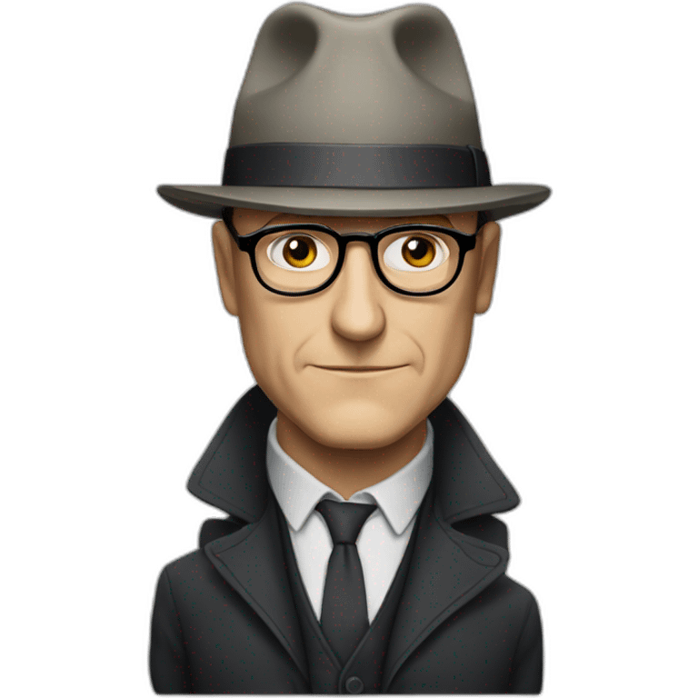 Raymond Reddington from "The Blacklist", old, glasses emoji