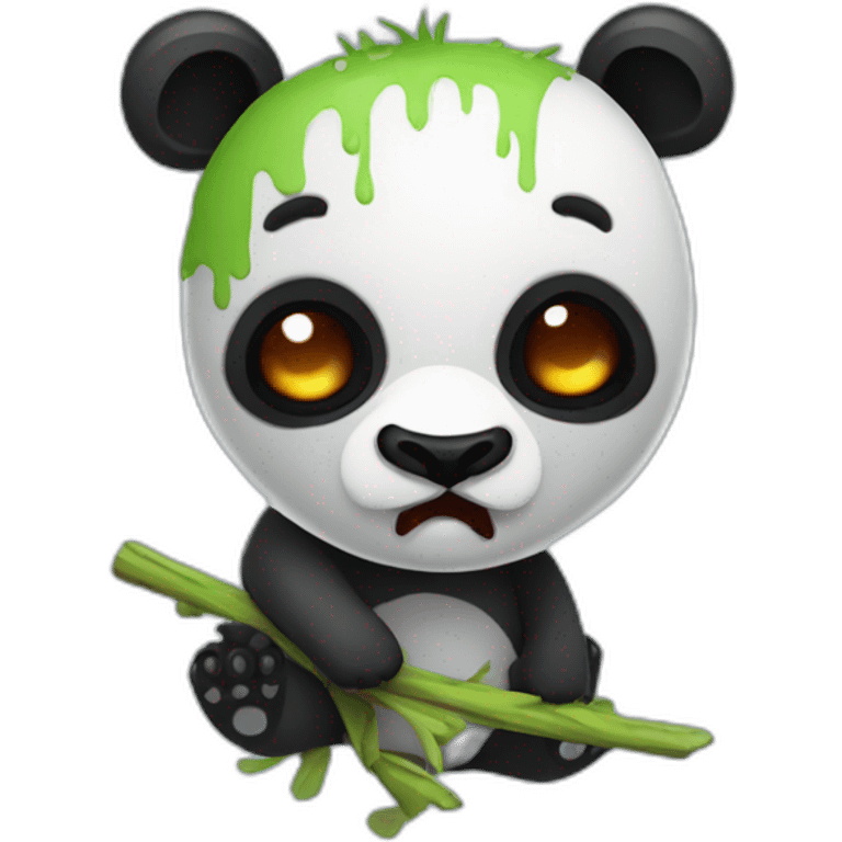 Zombie panda emoji