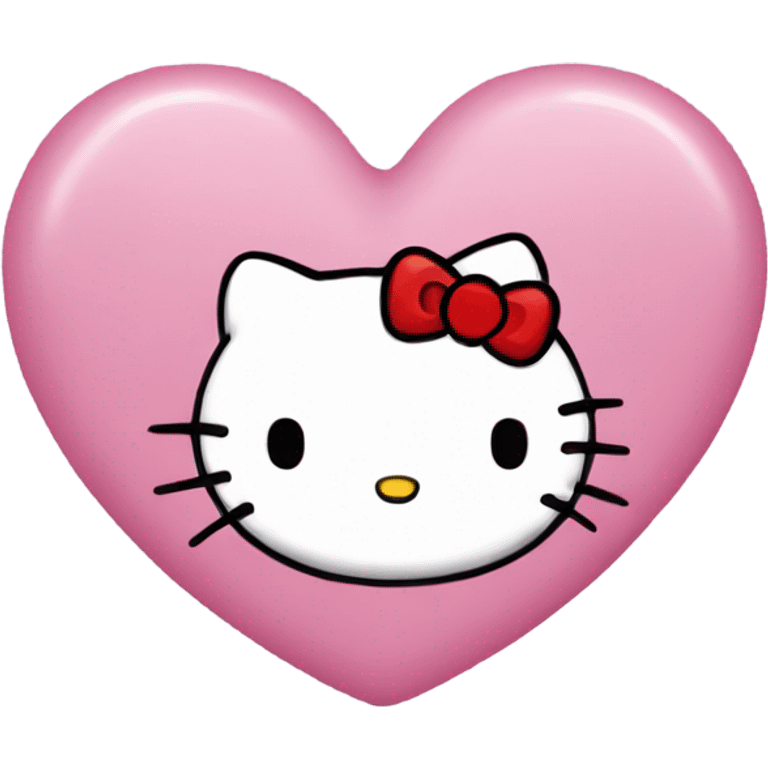 hello kitty heart emoji