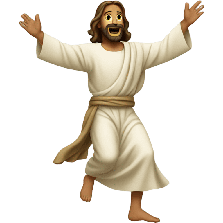 Jesus dancing emoji