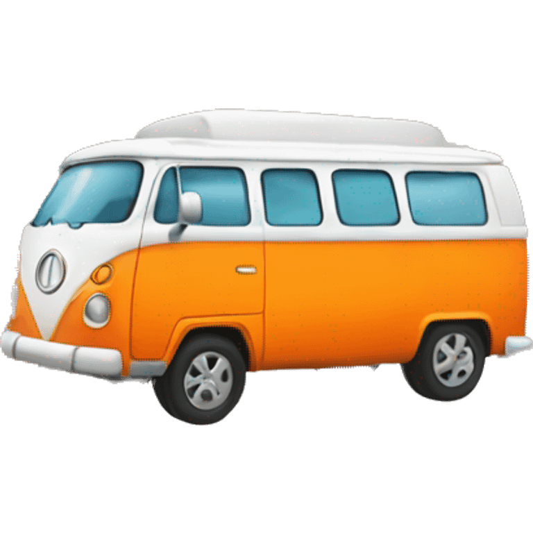 young blond man orange campervan emoji