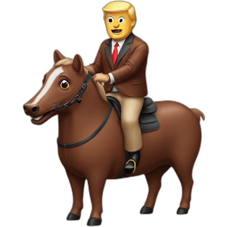 trump-riding-sausage emoji