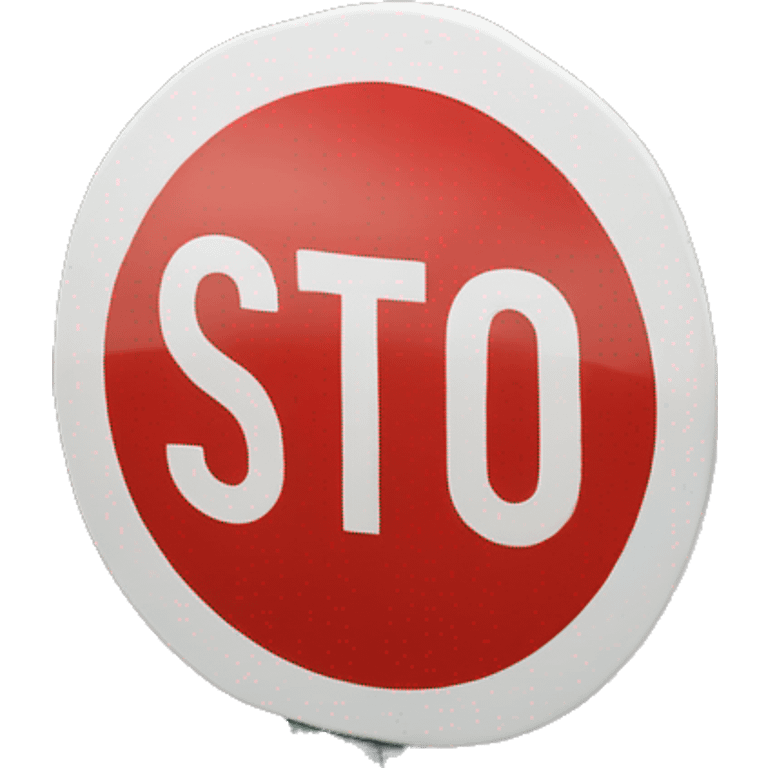 stop sign round emoji