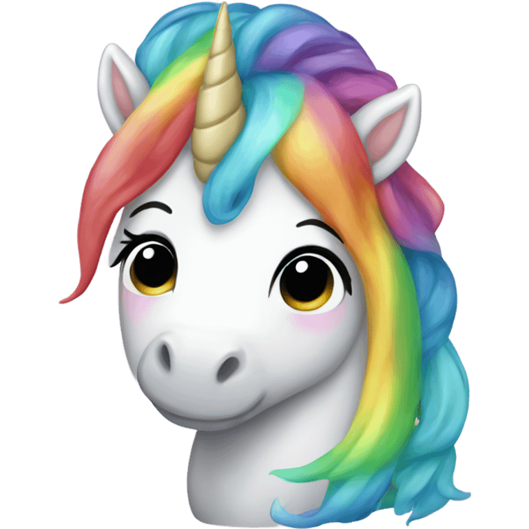 A rainbow baby unicorn emoji