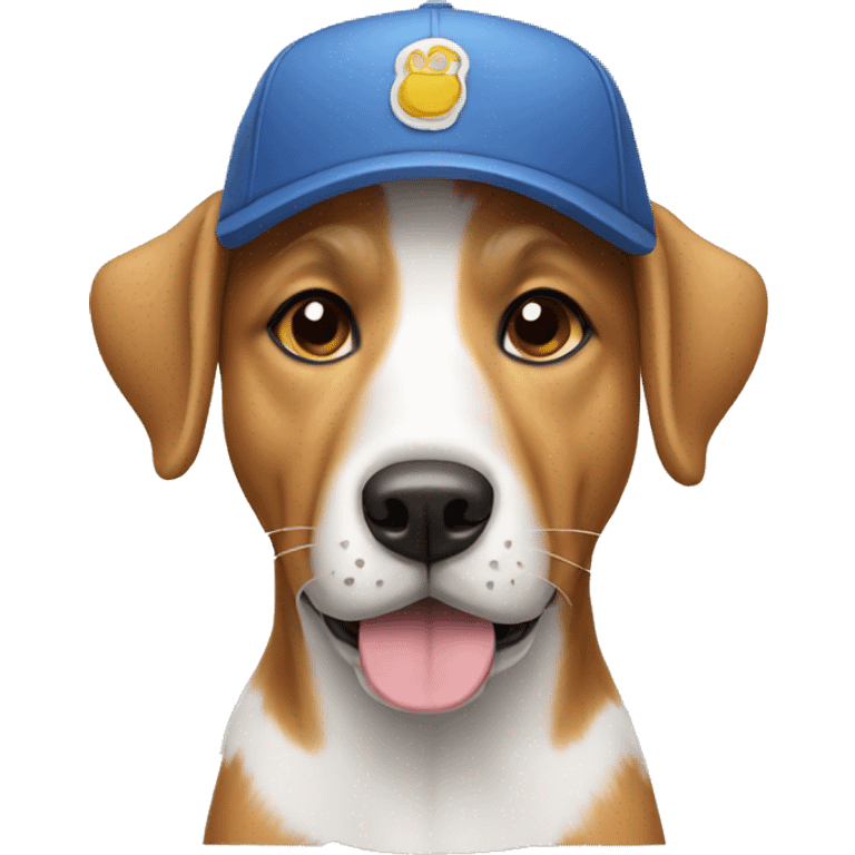 Dog wearing a cap emoji