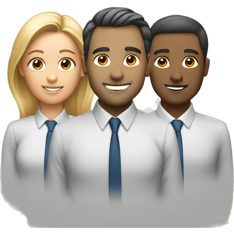 business team of 3 emoji