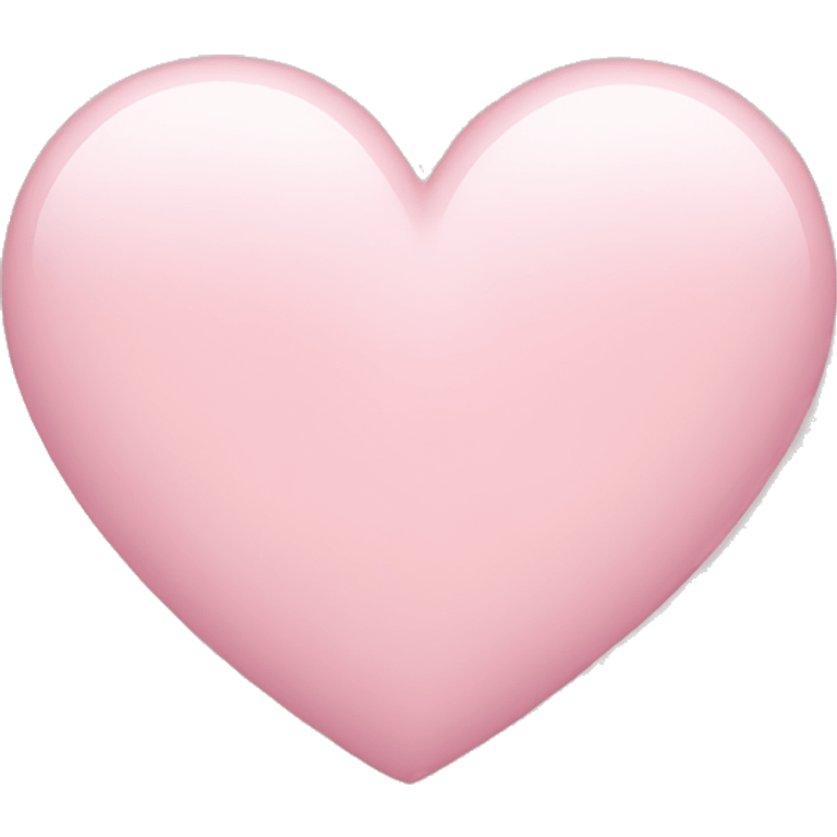 Light pink heart emoji