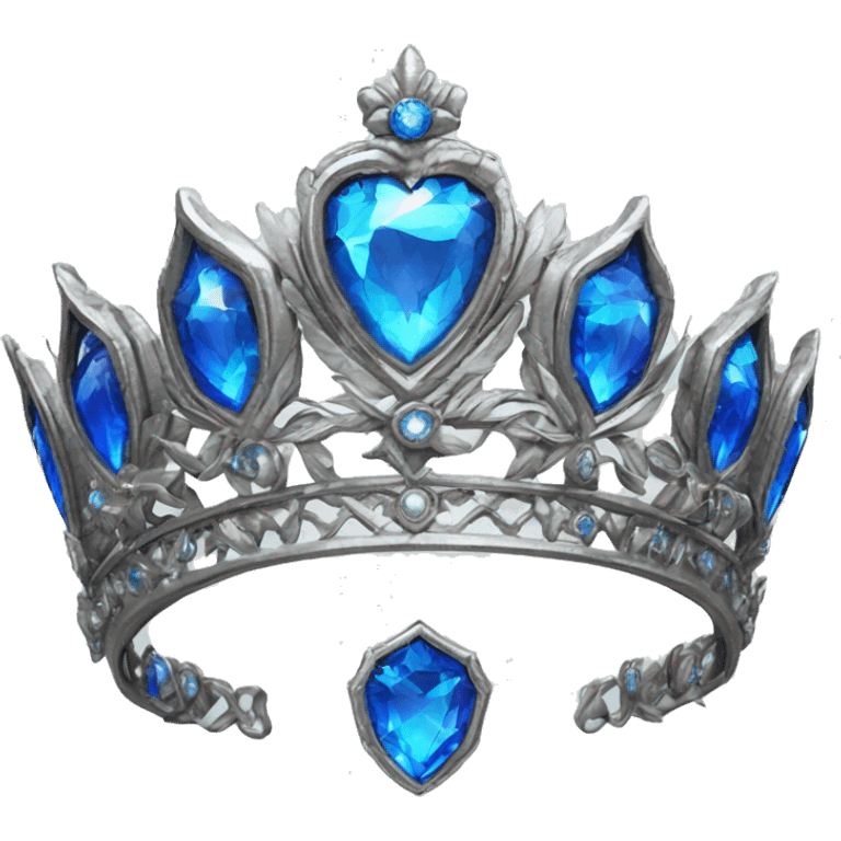 The Ravenclaw Diadem is a tiara-like object with, made of gleaming silver and set with glittering blue gem. It is enchanted and round piece emoji  emoji