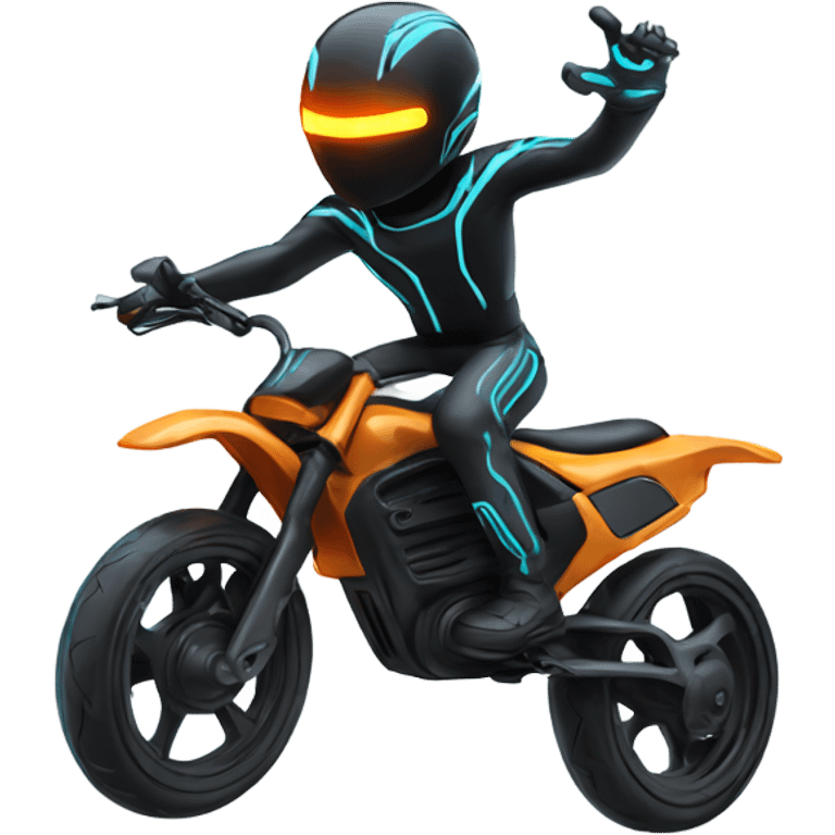 tron bike jumping emoji