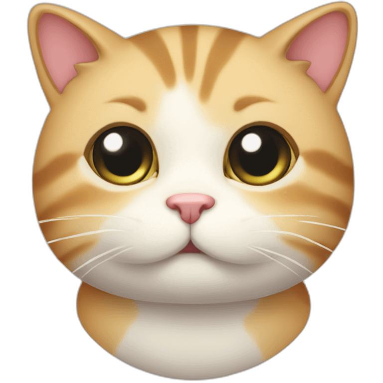 Cute little chubby Cat  emoji