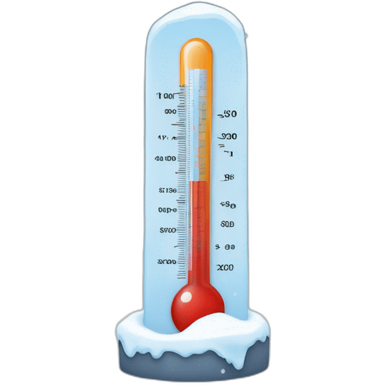 termometer with snow emoji