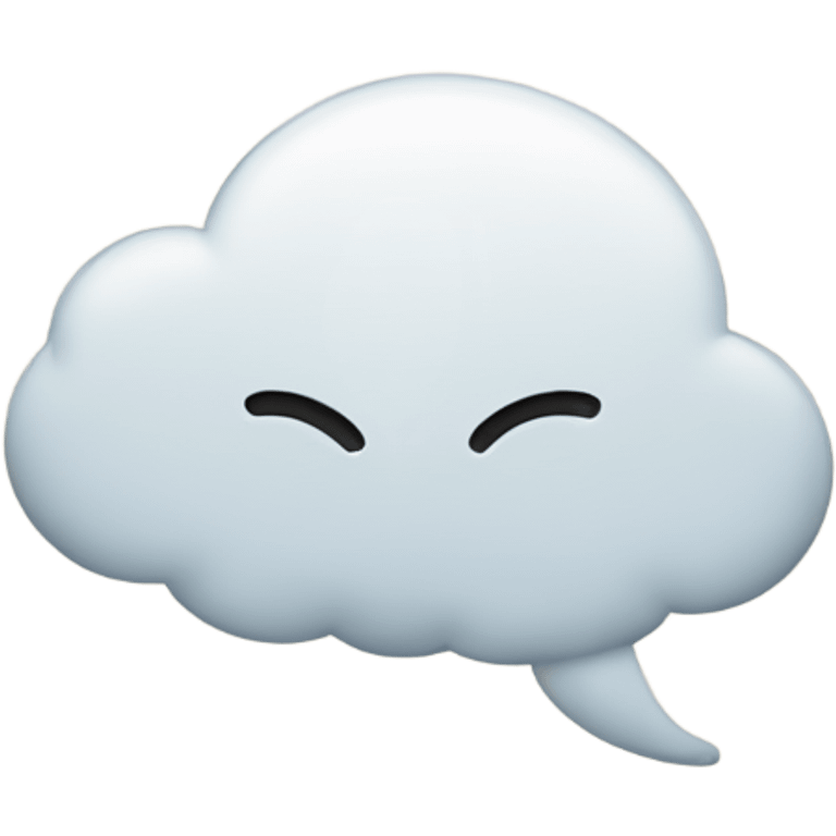 speech balloon emoji blank empty just the cloud only emoji