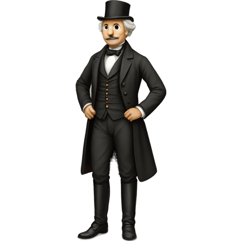 19th century gentleman in full growth emoji