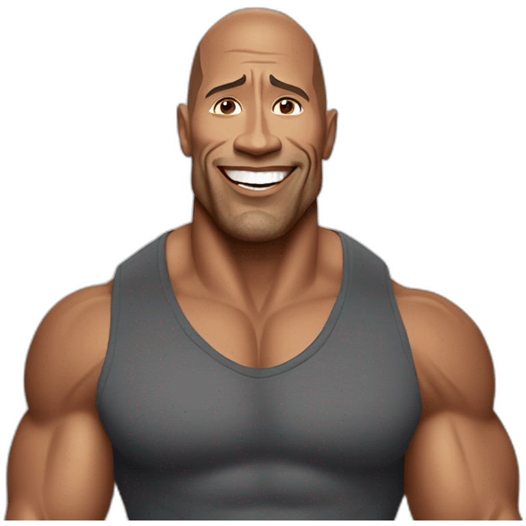 dwayne the rock johnson emoji