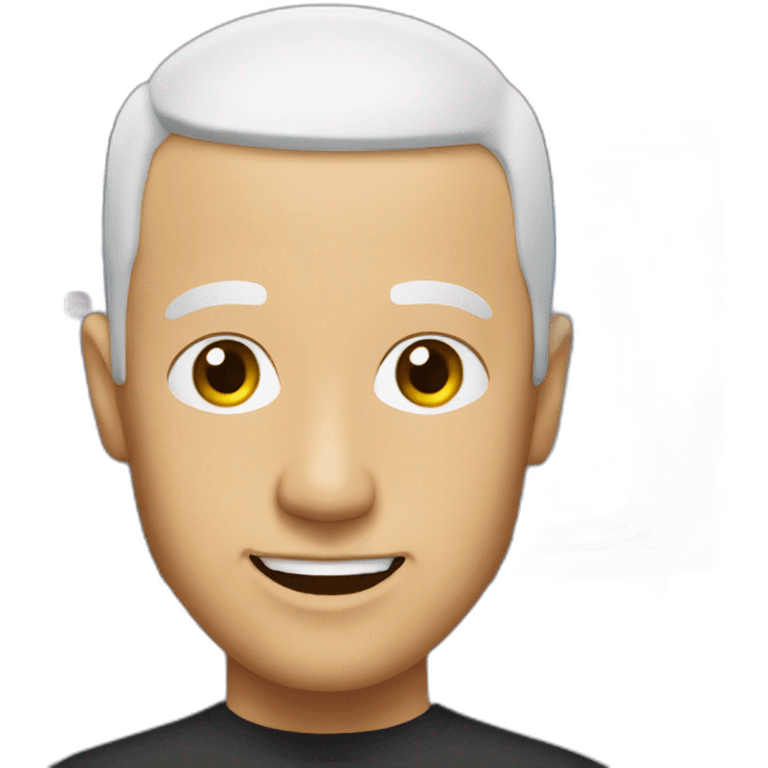 A bald tv presenter emoji