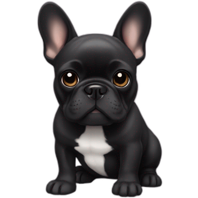 black french bulldog emoji