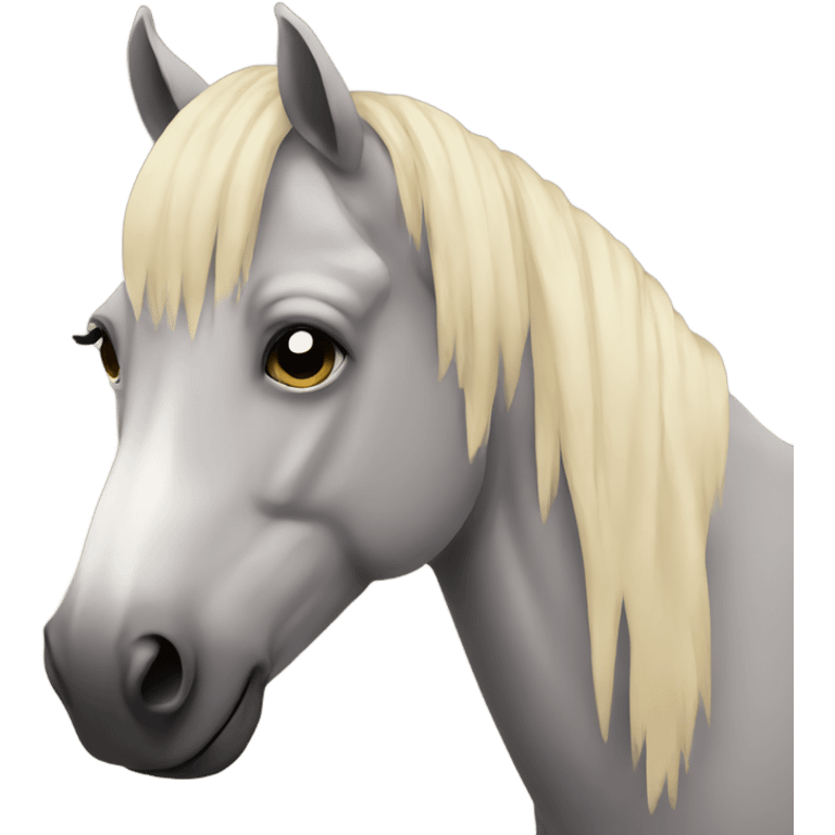 Sad horse emoji