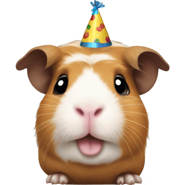 Guinea pig at a party emoji