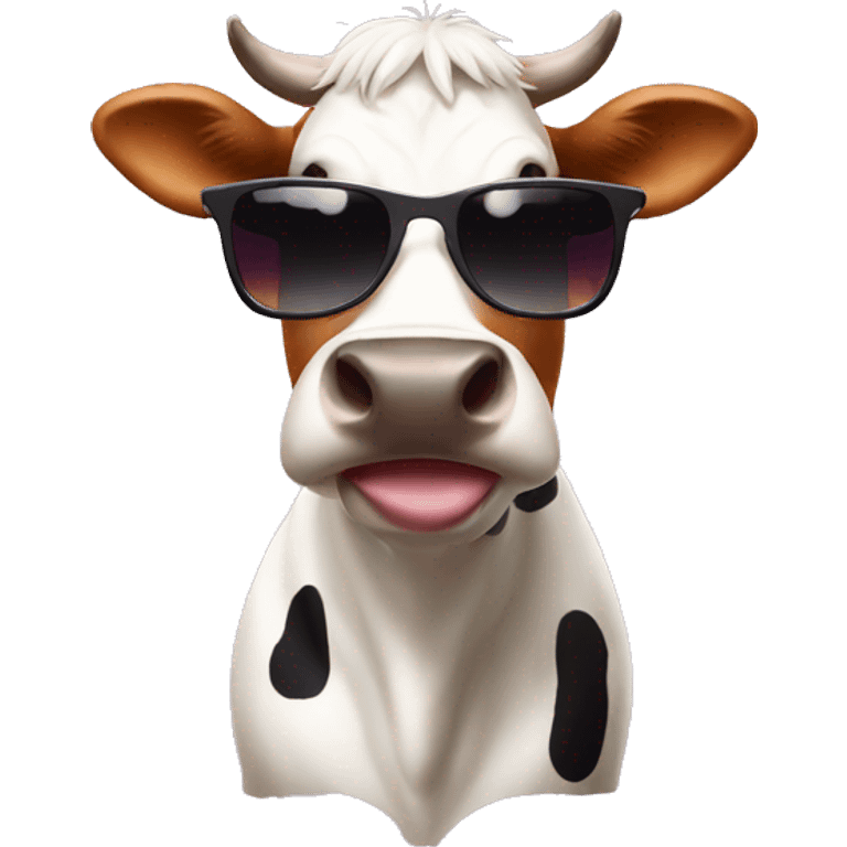 cow with sunglasses emoji