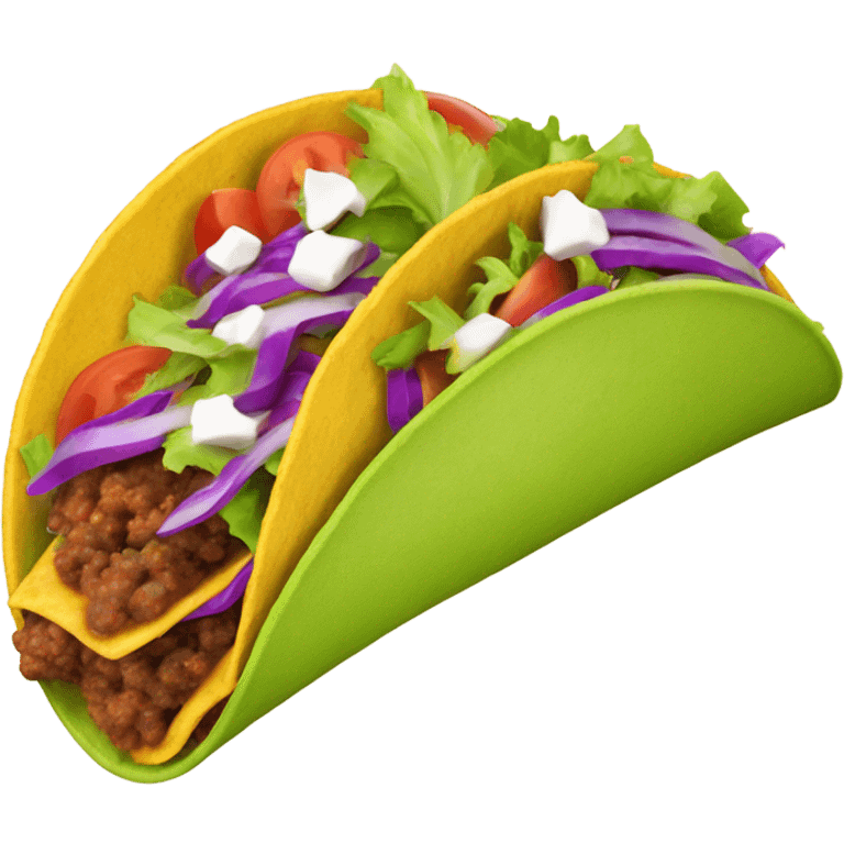 Purple taco emoji