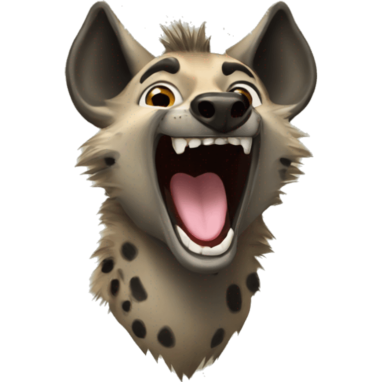 Hyena laugh emoji