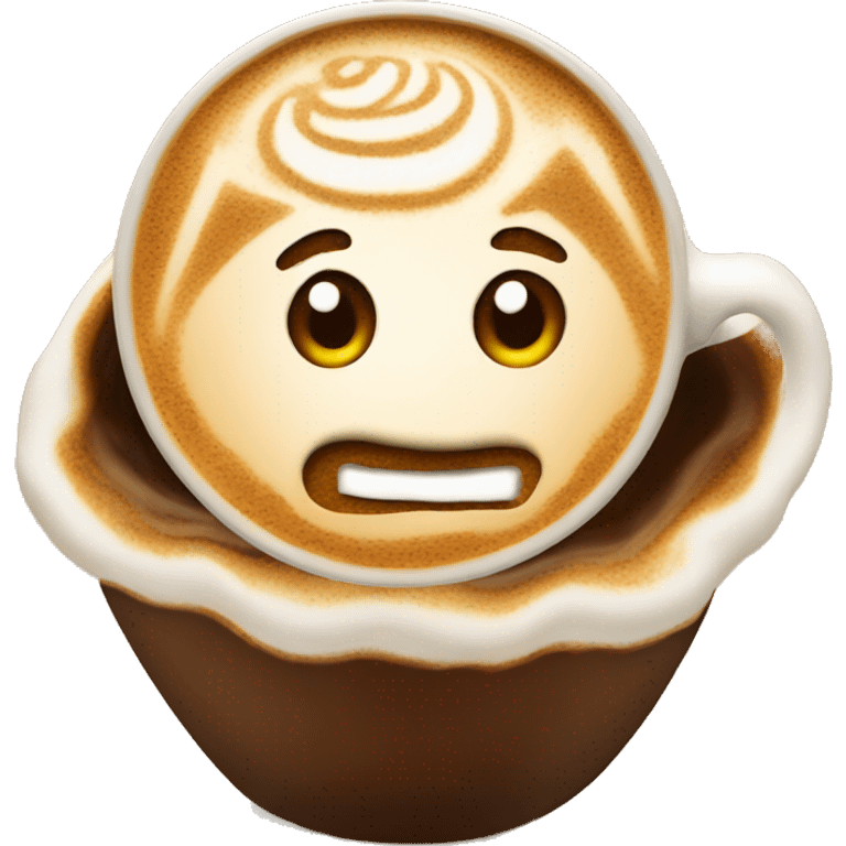 Latte art emoji