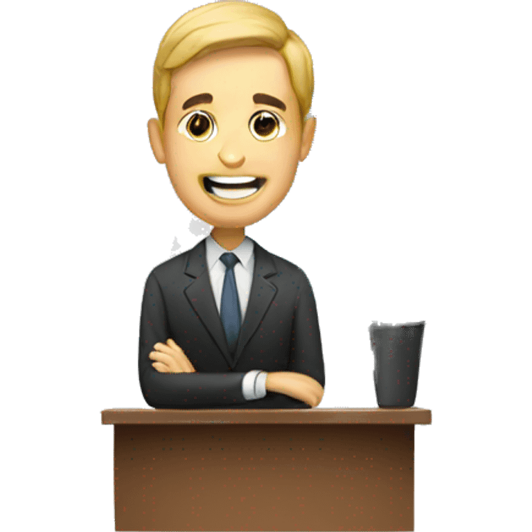 host illustration emoji