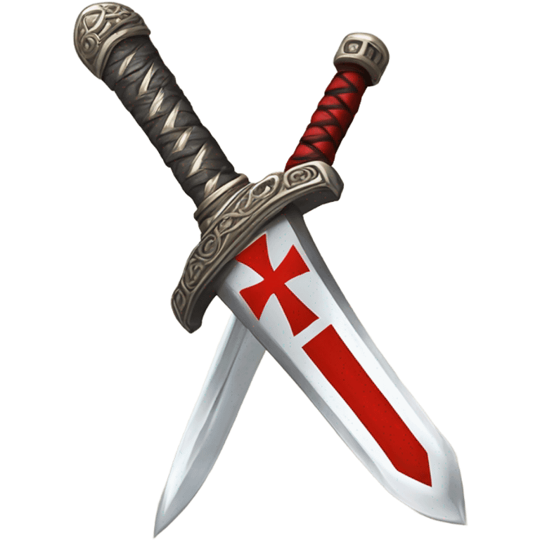 holy red cross sword emoji