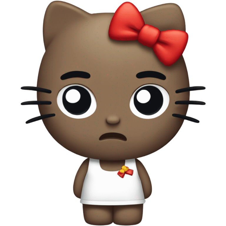 Angry hello kitty  emoji