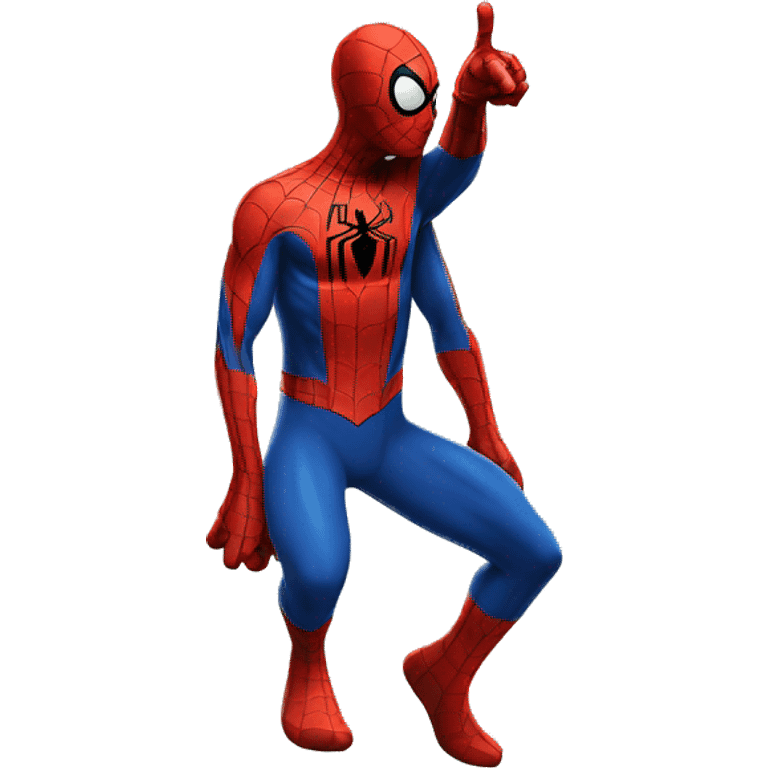 spiderman pointing up emoji