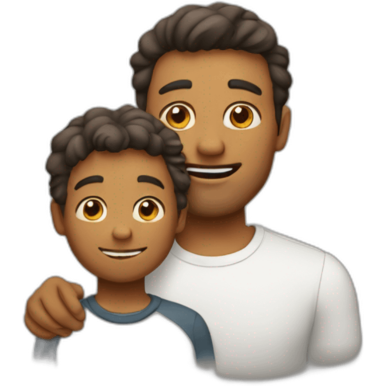 Dad and son emoji